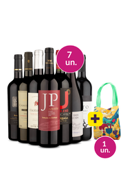 Kit 7 - Sele&ccedil;&atilde;o de Tintos + Bag Estampada Gr&aacute;tis - Oferta Absurda