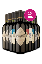 Kit 10 - Vinhos Tintos por R$ 25,90 por garrafa - Exclusivo We