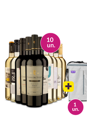 Kit 10 - Brancos e Tintos + Bolsa p/ 3 garrafas Gr&aacute;tis - Exclusivo We