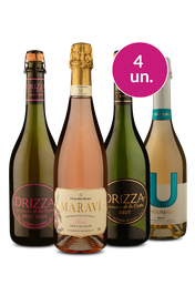 Kit 4 - Variedade de Espumantes - Exclusivo We
