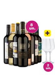 Kit 8 - Cyber Week - Renomados por R$35,90 + Par de Taças de Cristal Grátis