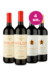 Kit 4 - Encontro de Campe&otilde;es: Navaldar Rioja Crianza e Clos de Los Siete