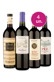 Kit 4 - Vinhos Super Premium - Exclusivo We