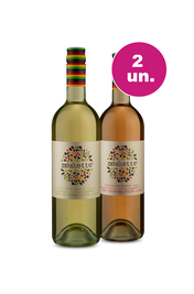 Kit 2 - Frisante Mosketto White & Pink - Oferta Absurda Black Wine
