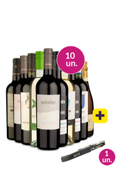 Kit 10 - Degusta&ccedil;&atilde;o Completa + Saca Rolhas Gr&aacute;tis - Oferta Absurda