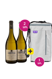 Kit 3 - Ropiteau Fr&egrave;res Les Plants Nobles Chardonnay + Bolsa p/ 3 garrafas - Exclusivo We