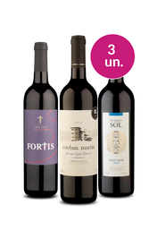 Kit 3 - Sabores Tintos por R$99