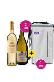 Kit 3 - Ropiteau Chardonnay e Casa de Vila Verde + Bolsa p/ 3 garrafas - Exclusivo We