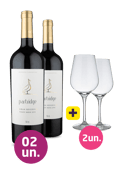 kit 2 - Partridge Gran Reserva Pinot Noir + 2 Taças Cristal Grátis
