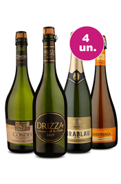 Kit 4 - Espumantes Brut - Oferta Absurda Black Wine