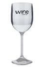 Taça de Acrílico Vinho Clube Transparente Translúcido 250 ml