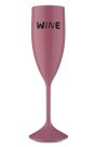 Taça Acrílico Espumante Wine  Rosa Claro 210 ml