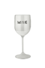Taça Acrílico Vinho Transparente Wine