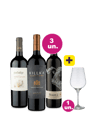 Kit 3 - Elite Wine + Taça Cristal Grátis 