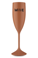 Taça Acrílico Espumante Wine  Salmão 210 ml