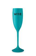 Taça Acrílico Wine Azul Tiffany 160 mL