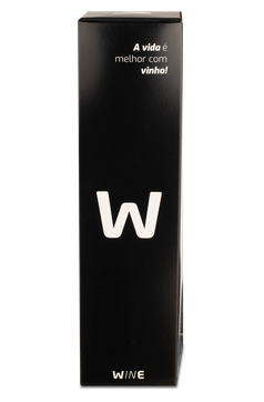 Caixa Vertical Preta 1 garrafa.