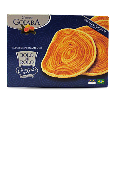 Bolo De Rolo Recheado Com Doce De Goiabada - 420g