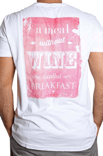 T-Shirt Masculina A Meal Without Wine Is Called Breakfast P