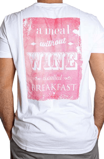 T-Shirt Masculina A Meal Without Wine Is Called Breakfast P