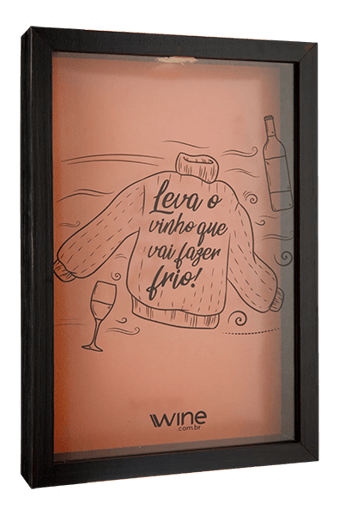 Quadro Porta Rolhas Wine