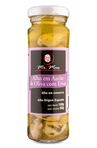 Alho em Azeite de Oliva com Ervas Mr. Man 100 g