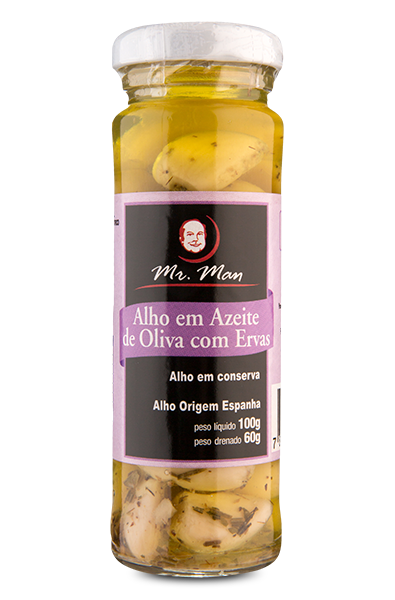 Alho em Azeite de Oliva com Ervas Mr. Man 100 g