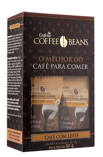 Coffee Beans Cafe Com Leite Cx Com 08 Un - 80g