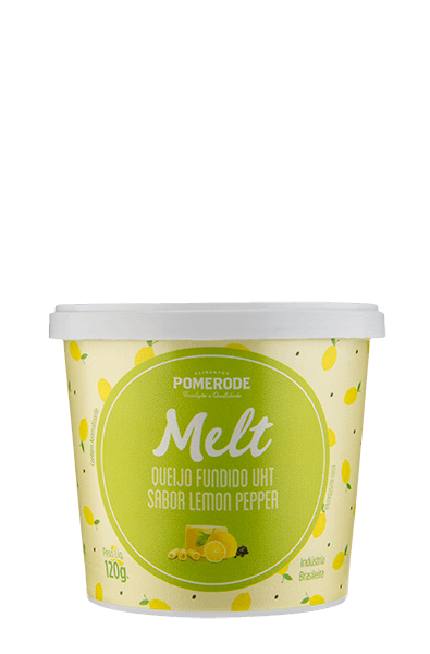 Queijo Fundido Uht Sabor Lemon Pepper Melt Pomerode 120 G