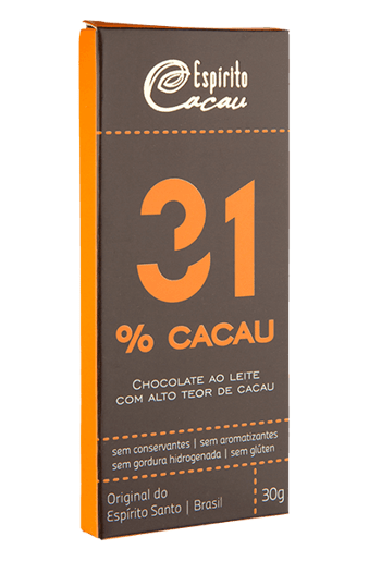 Chocolate 31% Espírito Cacau - 30 g