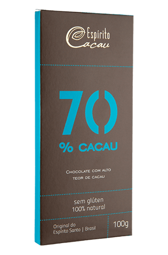 Chocolate 70% Espírito Cacau - 100 g