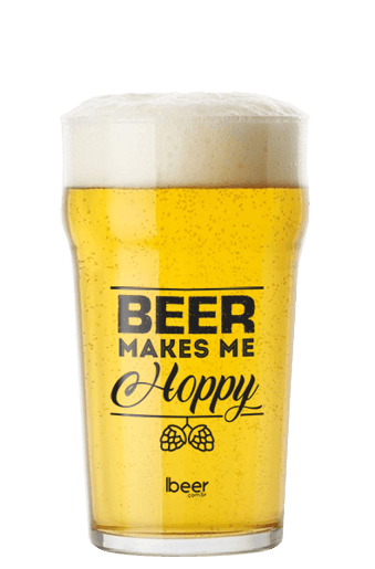 Copo Cerveja Nonik Pint (Beer Makes me Hoppy) - 600ml