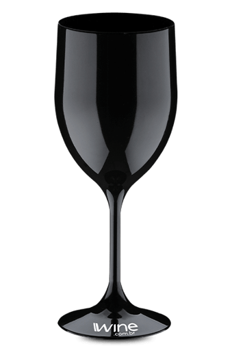 Taça Acrilico  Vinho Preta -  400 ml