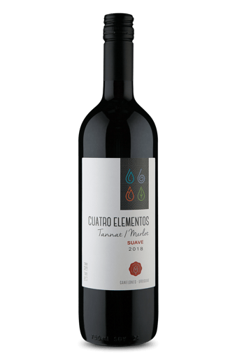 Cuatro Elementos Canelones Tannat Merlot Suave 2018