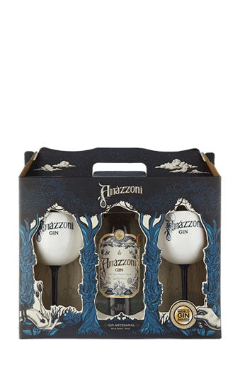 Kit Gin Amázzoni com Duas Taças de Acrílico