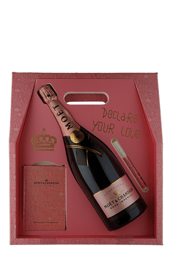 Champagne Moët & Chandon Impérial Rosé Brut Magnum 1,5 L com Love Case