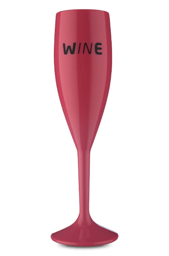 Taça Acrílico Espumante Wine Rosa Claro 170 ml