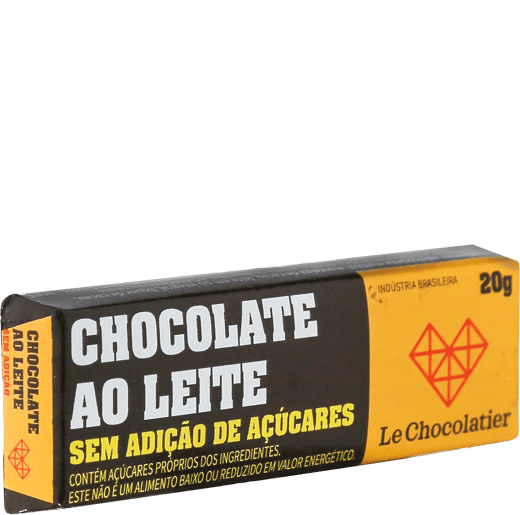 Le Chocolatier Barrinha ao Leite S/ Add Açucar