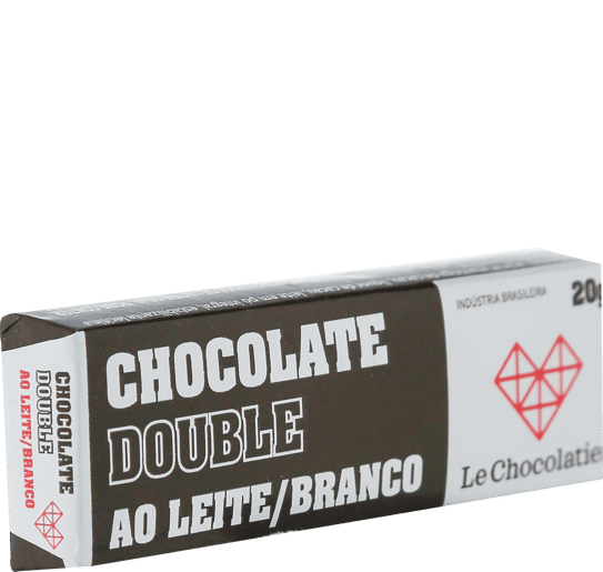 Le Chocolatier Barrinha Double - Ao Leite e Branco