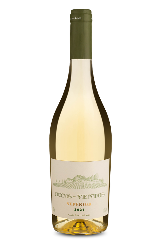 Vinho Casa Santos Lima Branco Seco Portugal Bons Ventos Superior Blend 2024 750ml