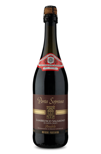 Frisante Porta Soprana D.O.C. Lambrusco Salamino di Santa Croce Tinto Amabile Suave