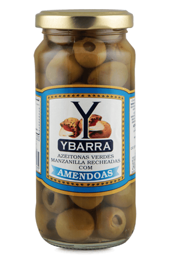 Azeitonas Verdes Manzanilla Rechedas Com Amêndoas Ybarra 240 g