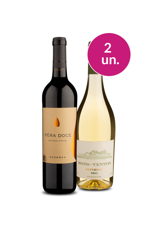 Kit 2 - Pêra Doce Reserva e Bons-Ventos Superior Branco - Oferta Absurda