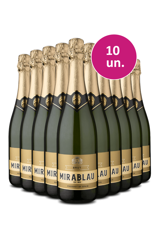Kit 10 - Espumante Mirablacau Branco Brut - Exclusivo WE