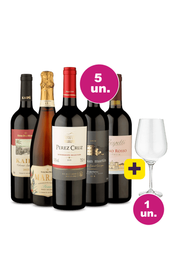 Kit 5 por 249 - Incríveis + Taça Cristal Premium 765 mL Grátis