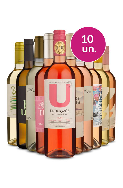 Kit 10 - Brancos e Rosés - Exclusivo We