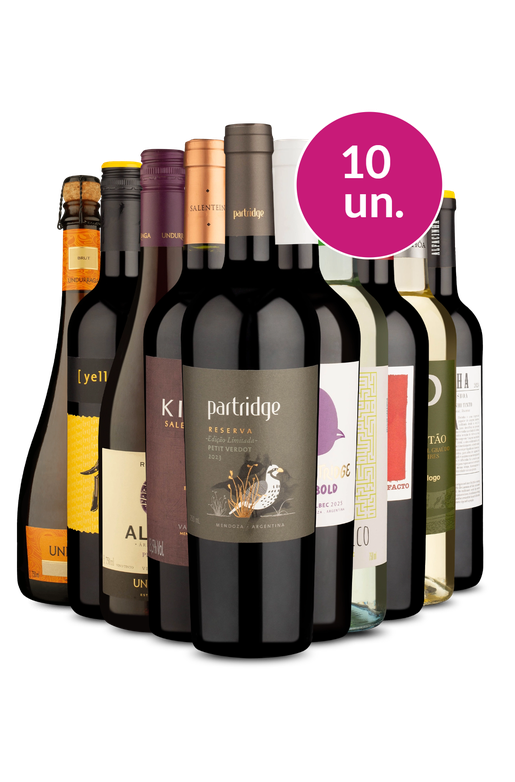Kit 10 - Escolha Incrível por R$39,90 por Garrafa - Oferta Absurda