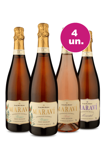 Kit 4 - Espumante Maraví Degustação + Frete Grátis