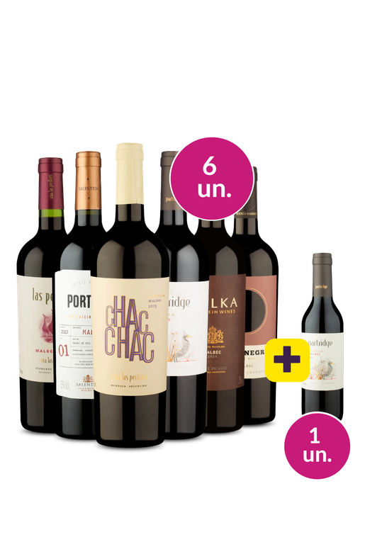 Kit 6 - Malbec-se + Partridge Reserva Malbec 375ml Grátis - Exclusivo We