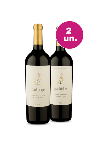 Kit 2 - Partridge Gran Reserva Malbec - Oferta Insana